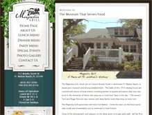 Tablet Screenshot of magnoliagrillfwb.com